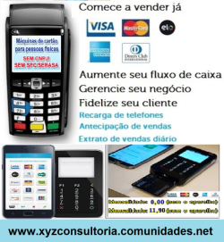 consultoria em maquinas de cartão crédito pelo cpf e leitor mobile