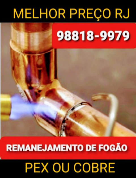 REMANEJAMENTO DO PONTO DE GÁS FOGÃO ITABORAÍ RJ MELHOR PREÇO RJ